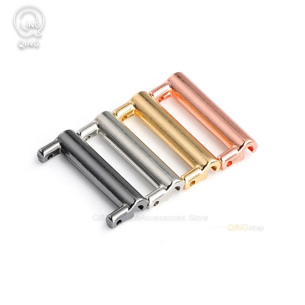 14mm to 18/20/22mm Metal Replacement Band Quick Release Connector New Watch Strap Size Adapters Universal Smartwatch Accessories