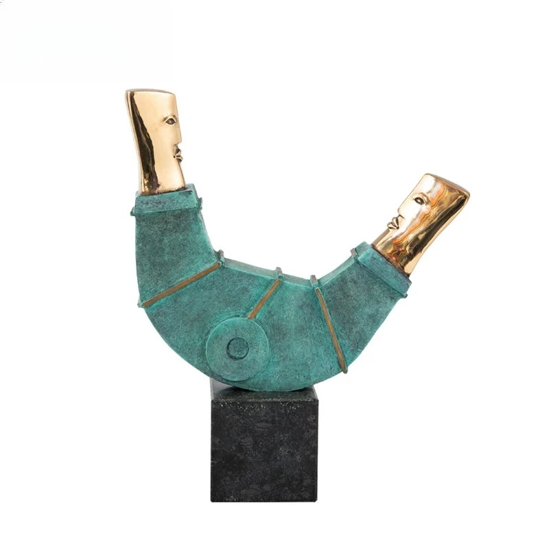 Bronze abstract ornament, premium living room study tabletop ornament