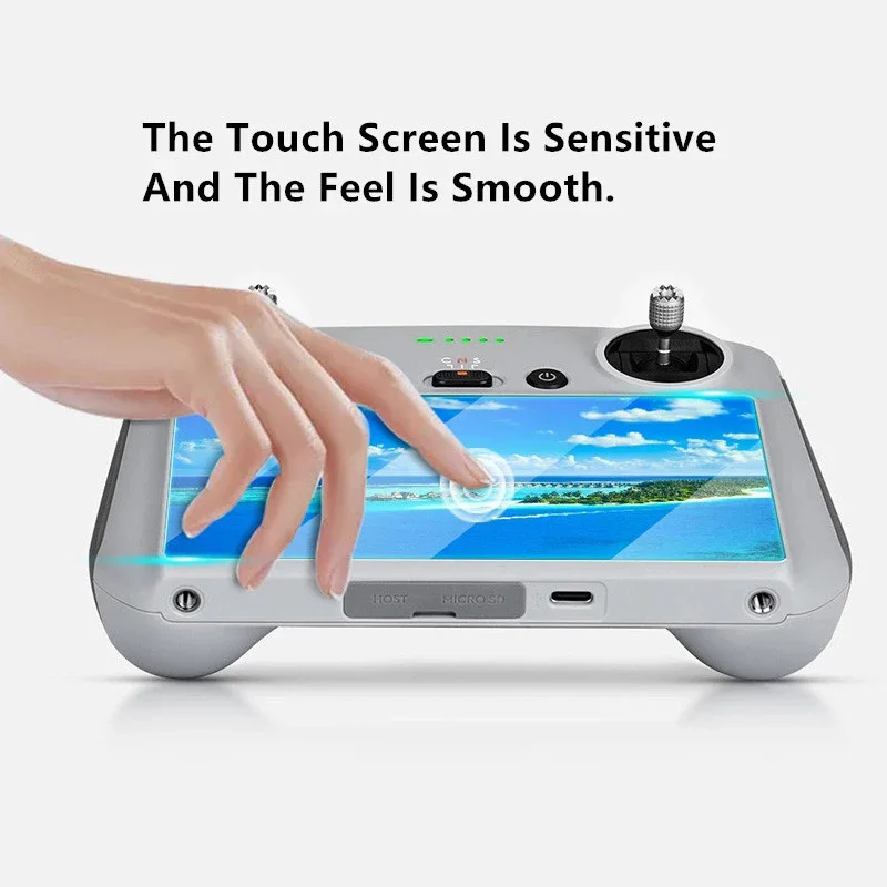 3 in 1 For DJI RC Remote Control With Screen Lanyard Strap Tempered Glass Film Set For DJI Mini 3 Pro Drone Accessories