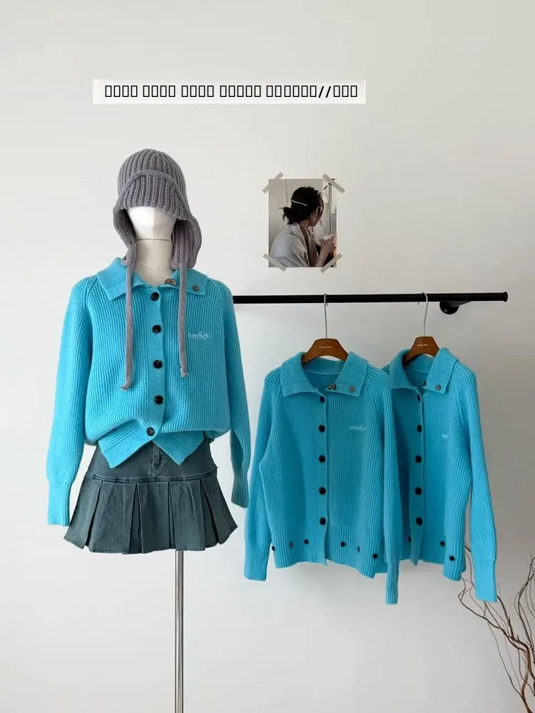 

Американский ленивый вязаный свитер на пуговицах, повседневная свободная мужская осенне-зимняя верхняя одежда, мягкий уютный кардиган, трикотаж