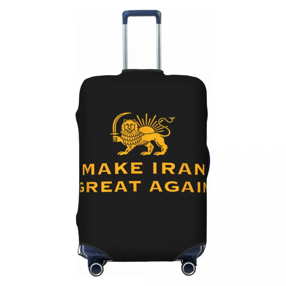 MAKE IRAN GREAT AGAIN MIGA Iran Lion Suitcase Cover Vacation Cruise Trip Strectch Luggage Supplies Protection