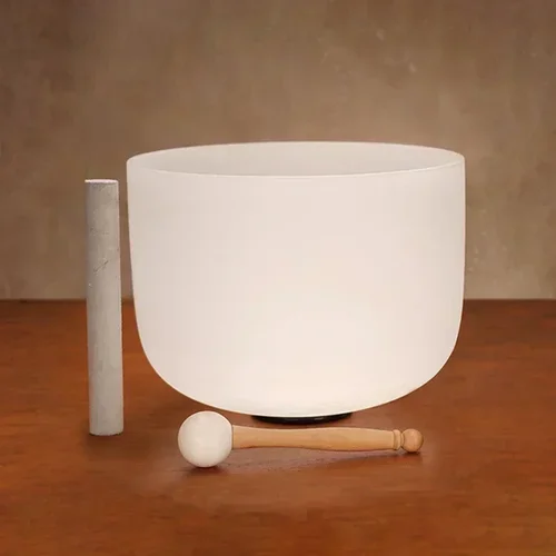 Imagen 1 del producto Cuenco tibetano de 8 pulgadas y 432hz, cuencos con sonido de cuarzo para Chakra, Yoga, meditación, cuenco de cristal de Nepal, juegos de instrumentos de curación de sonido decorativos