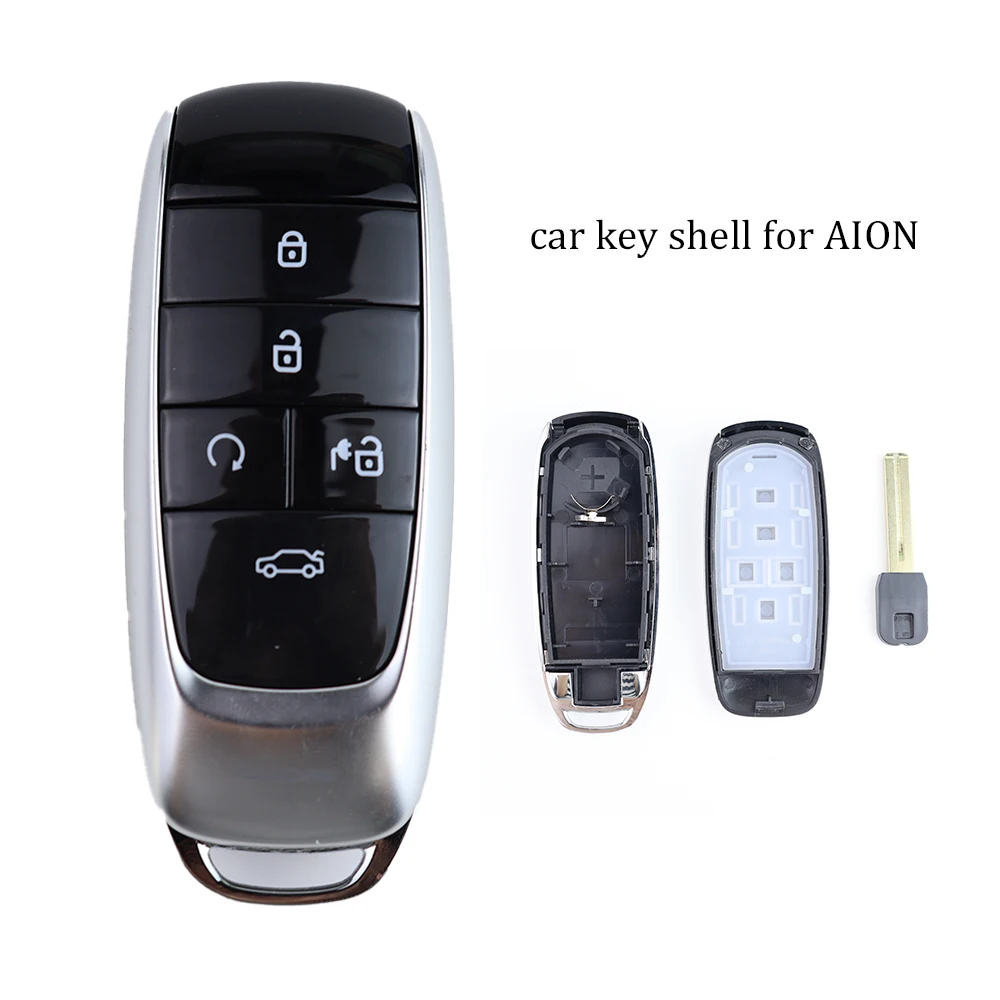 5 Buttons Car Key Fob Shell Key Housing Key Case for GAC AION Y Plus S V LX IA5 Remote Rubber Holder Accessories