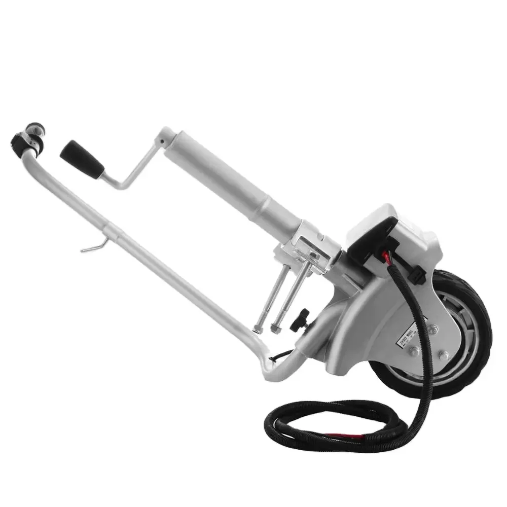 Trailer Mover 350W 12V Electric Utility Trailer Jack Max Vehicle Load 5000Lbs Trailer Jockey Wheel
