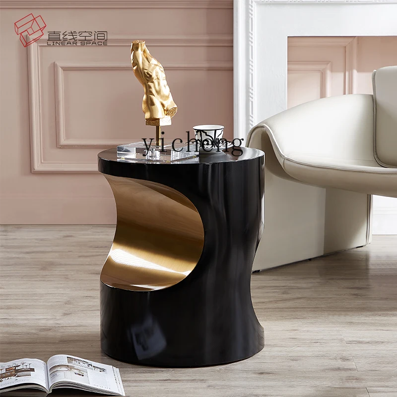 

Xl Stainless Steel Side Table Home Living Room Designer Creative Mobile Personality Small Tea Table