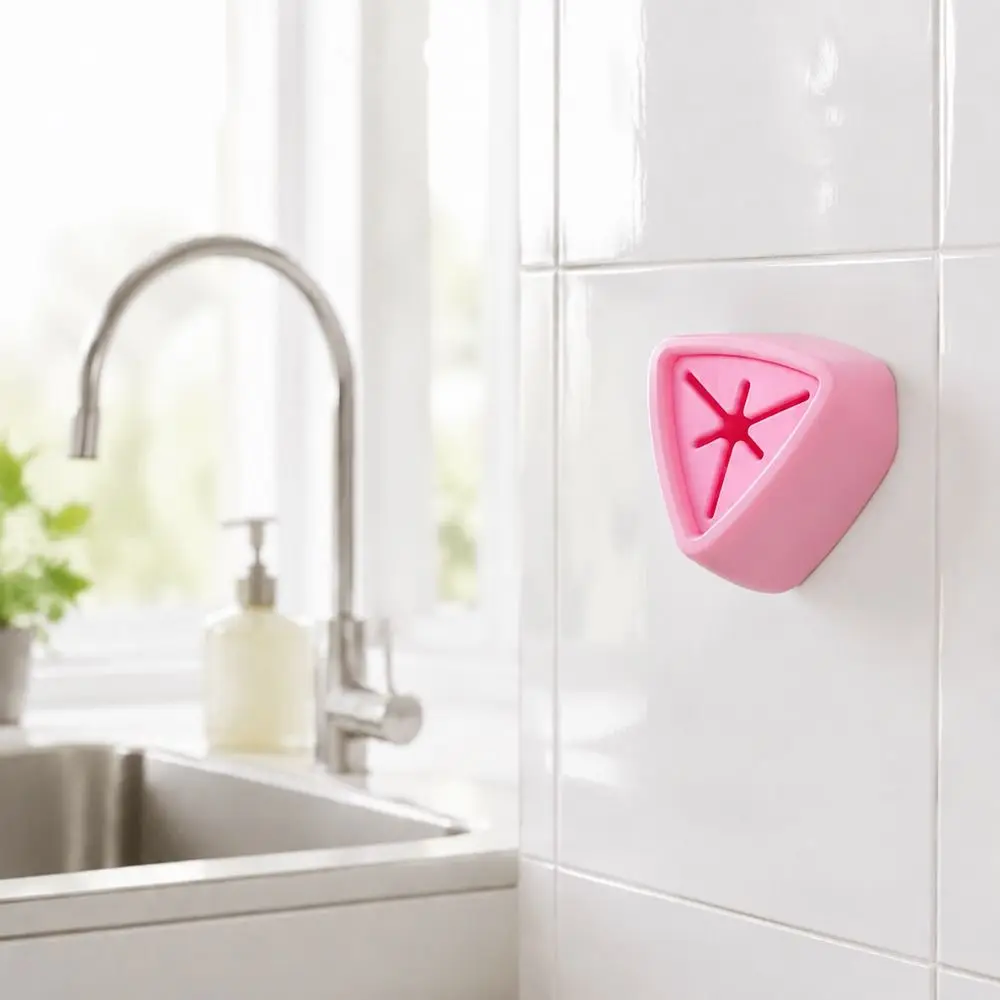 8PCS Silicone Kitchen Towel Hook Self-Adhesive 1.97in×1.97in×0.87in Wall Mounted Towel Holder Triangle Towel Holders For RV
