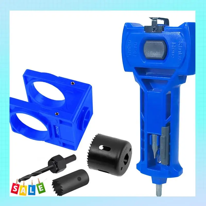 

A56X Door Installation Kit, Door Latch Kit For 1-3/8" Or For 1-3/4" Thick Doors, Door Lock Hole Saw Set, Door Latch Mortise Tool