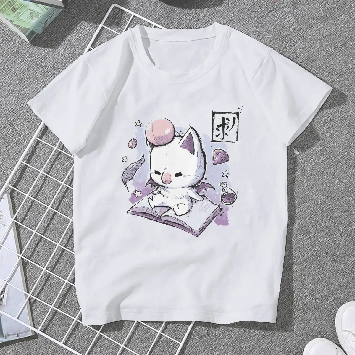 Final Fantasy Role Playing Game TShirt for Woman Girl Save Kupo Basic Summer T Shirt Novelty New Design Loose