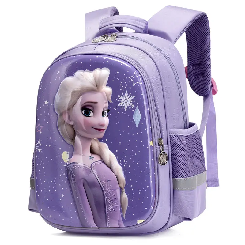 Frozen Elsa Princess Disney Series Mädchen-Rucksack, niedlich, kreativ, Cartoon-Muster, leicht, Belastungsentlastung, Wirbelsäulenschutz
