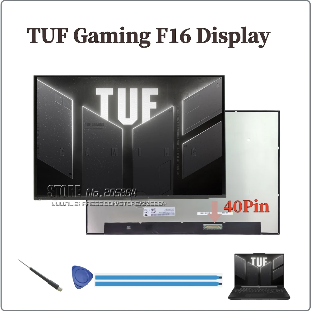

16-дюймовый ЖК-экран для ноутбука ASUS TUF Gaming F16 FX607JV FX607JU FX607VU FX607VJ FX607VJB, 165 Гц, компонентный дисплей