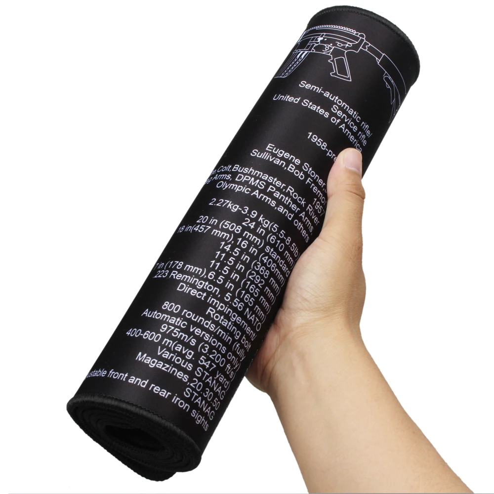 Firearms Descomposition Diagram Cleaning Gun Pad Rubber Table Mat Large Mouse Pad Waterproof&Durable Clean Mat view 4