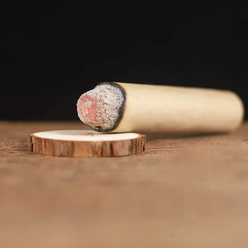 Pure Moxa Stick Jumbo 4cm – Handmade Aged Wormwood Cone for Moxibustion Warm Massage, Relaxation, and Body Wellness