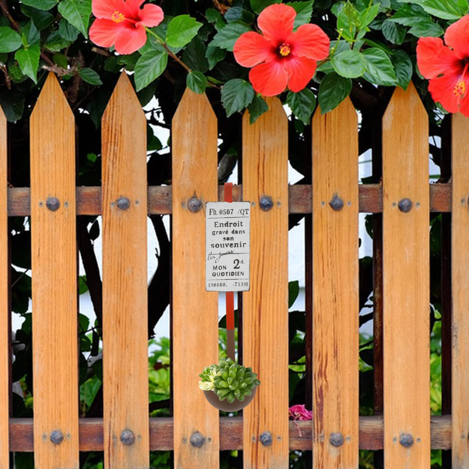 

Wrought Iron Hanging Flower Pot Deck Planters for Railing Bracket Balcony Garden Apartments Durable Material Suitable Balconies
