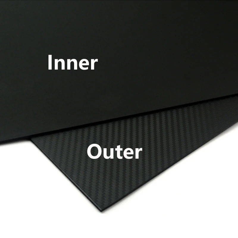 탄소 섬유 KYDEX 열가소성 시트, 매트 능직, 열 성형 K 보드 플레이트 재료, 나이프 칼집 칼집 DIY용, 10 가지 크기, 1 개