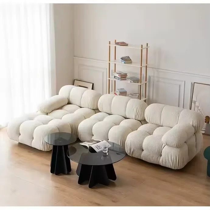 

*# House Furniture Cube Sofa Set Living Room Modern Luxury Velvet Fabric 1 2 3 Seater Sleeper Recliner Cloud Sectional Sofa