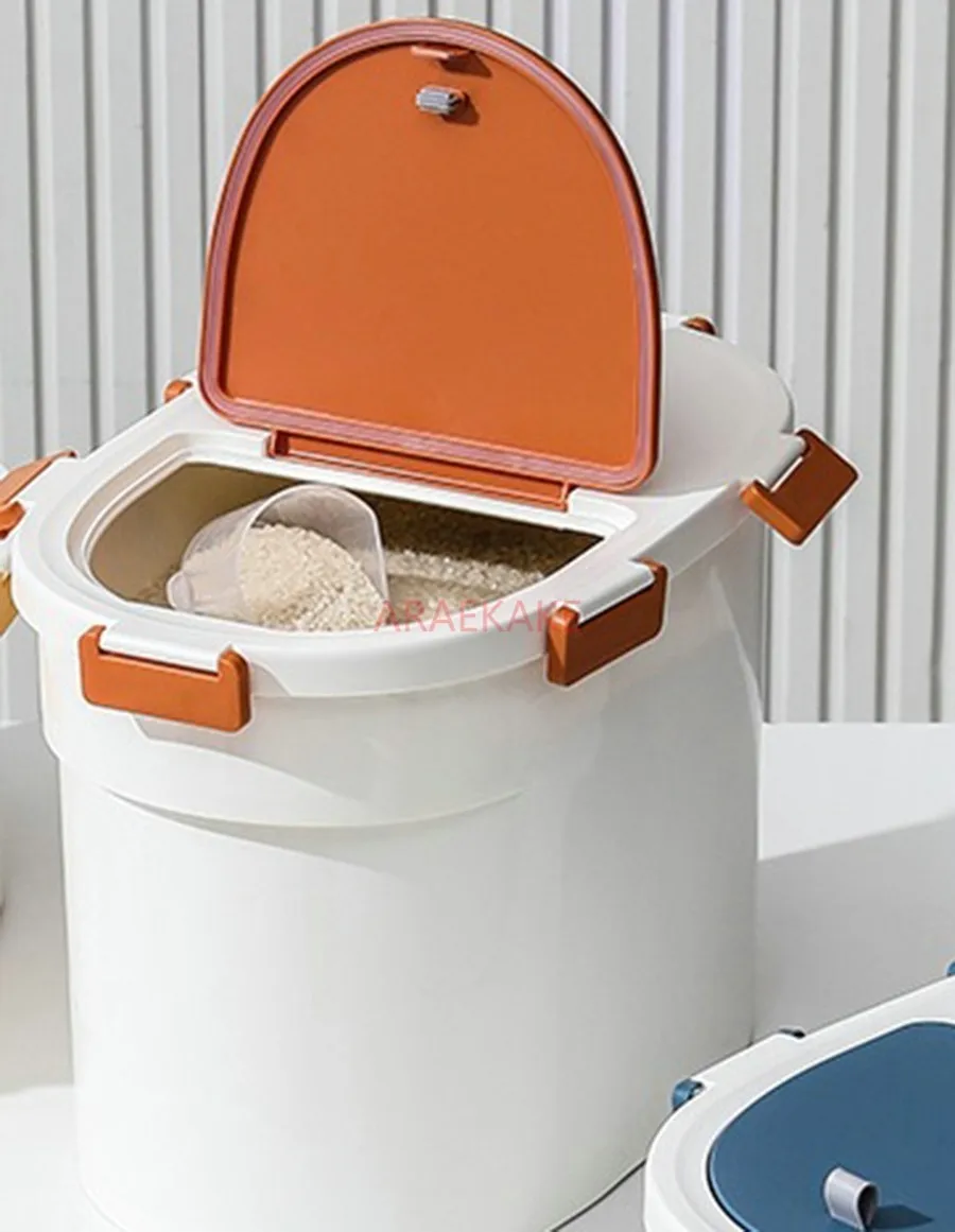 طعام القطط، دلو طعام الكلاب، منزل الحيوانات الأليفة، مقاوم للحشرات، مقاوم للرطوبة، تخزين مختوم، دلو تخزين طعام الكلاب #6