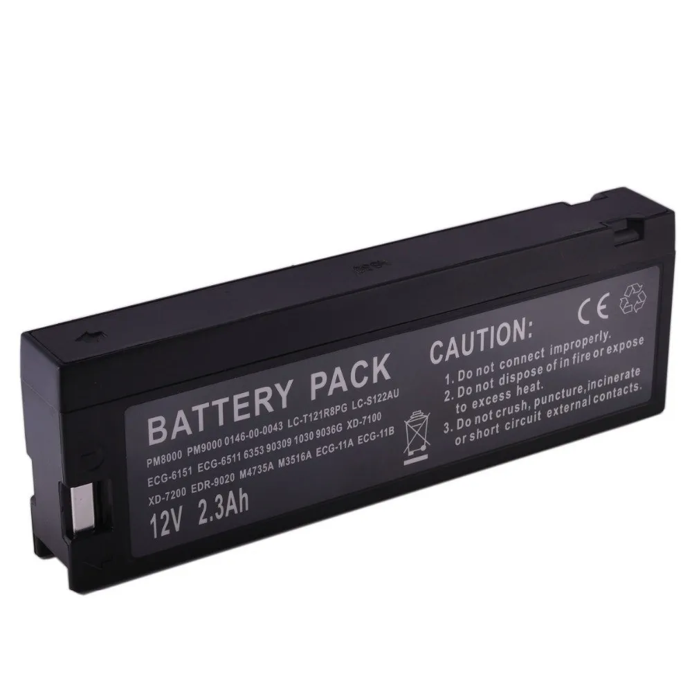 CP Medical Battery Pack LC-SA122R3EU LC-TA122PU PS-1223,PS1223 12V 2300mAh For M5516A LONG WP1223A LC-TA122P Datascope 35L