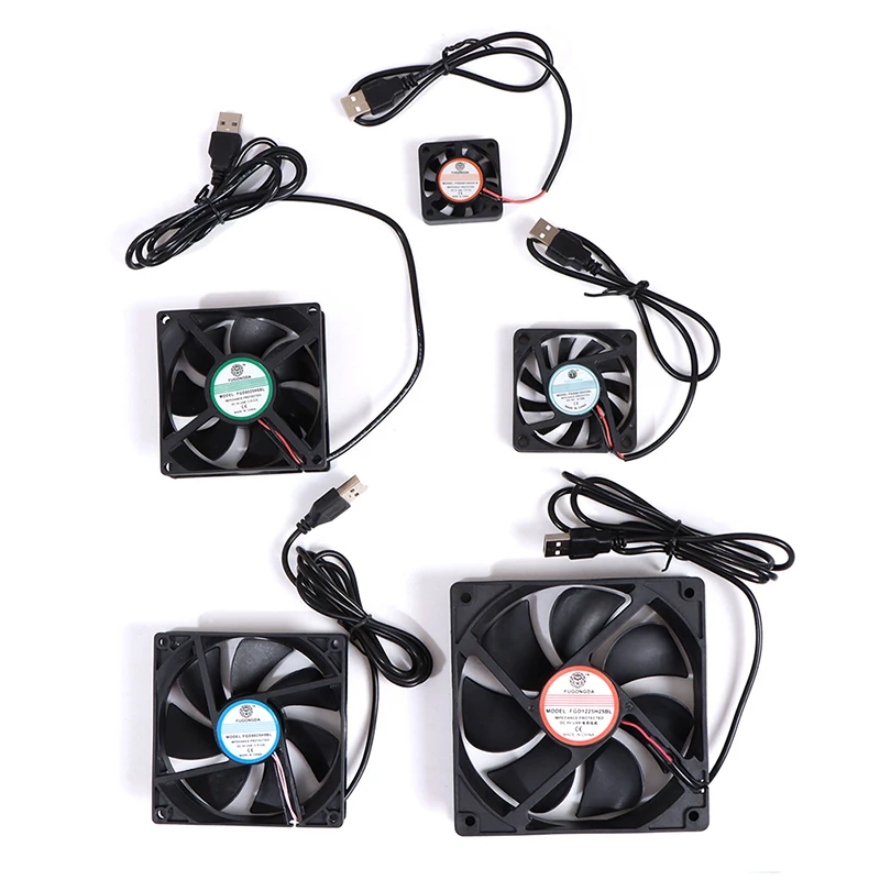 DC 5V USB Brushless Sleeve Bearing Fen Computer PC Silent Cooler Cooling Fan Lot