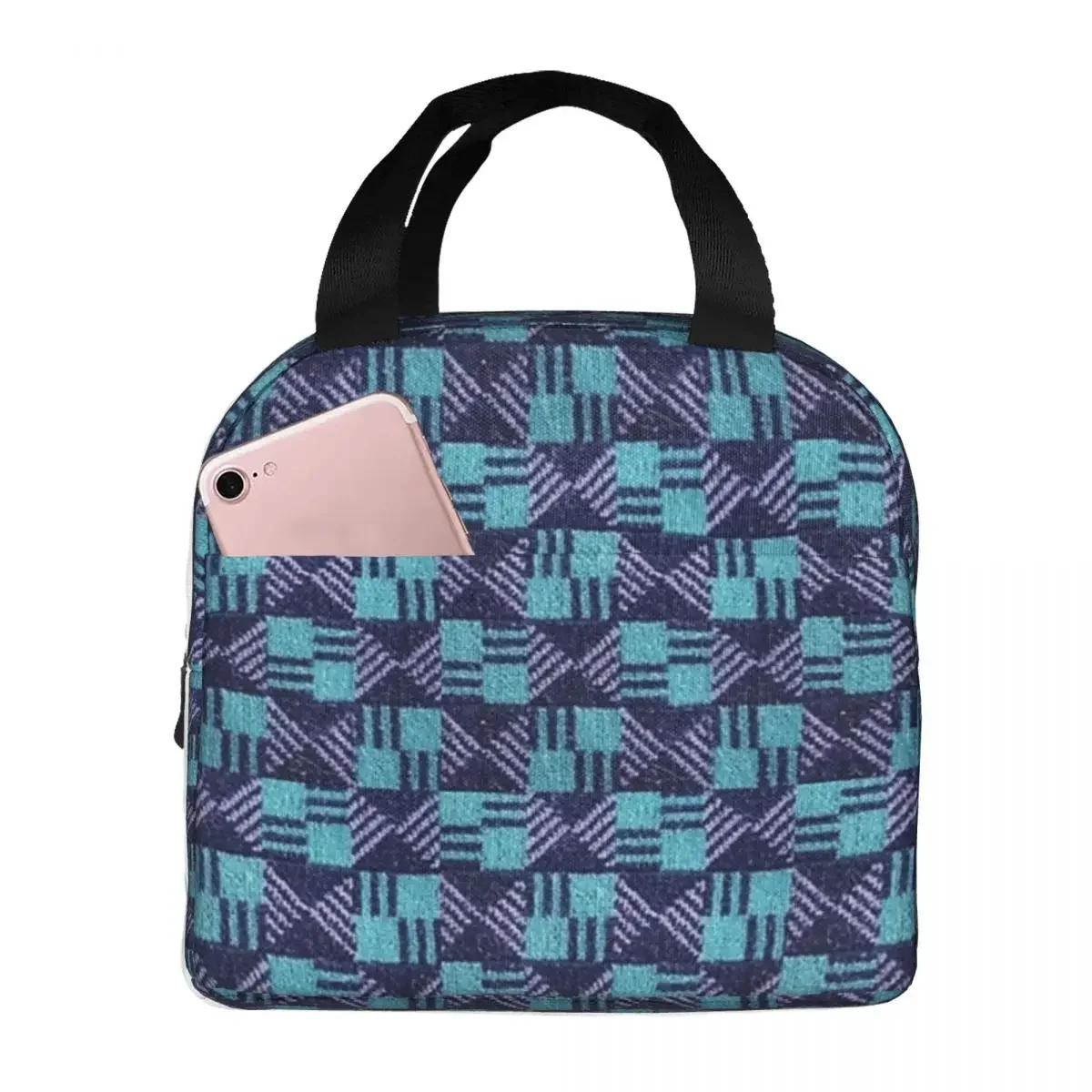 Waterloo And City Line - London Underground  Cover Moquette Lunch Bags Bento Box Lunch Tote Resuable Bags Cooler Thermal Bag