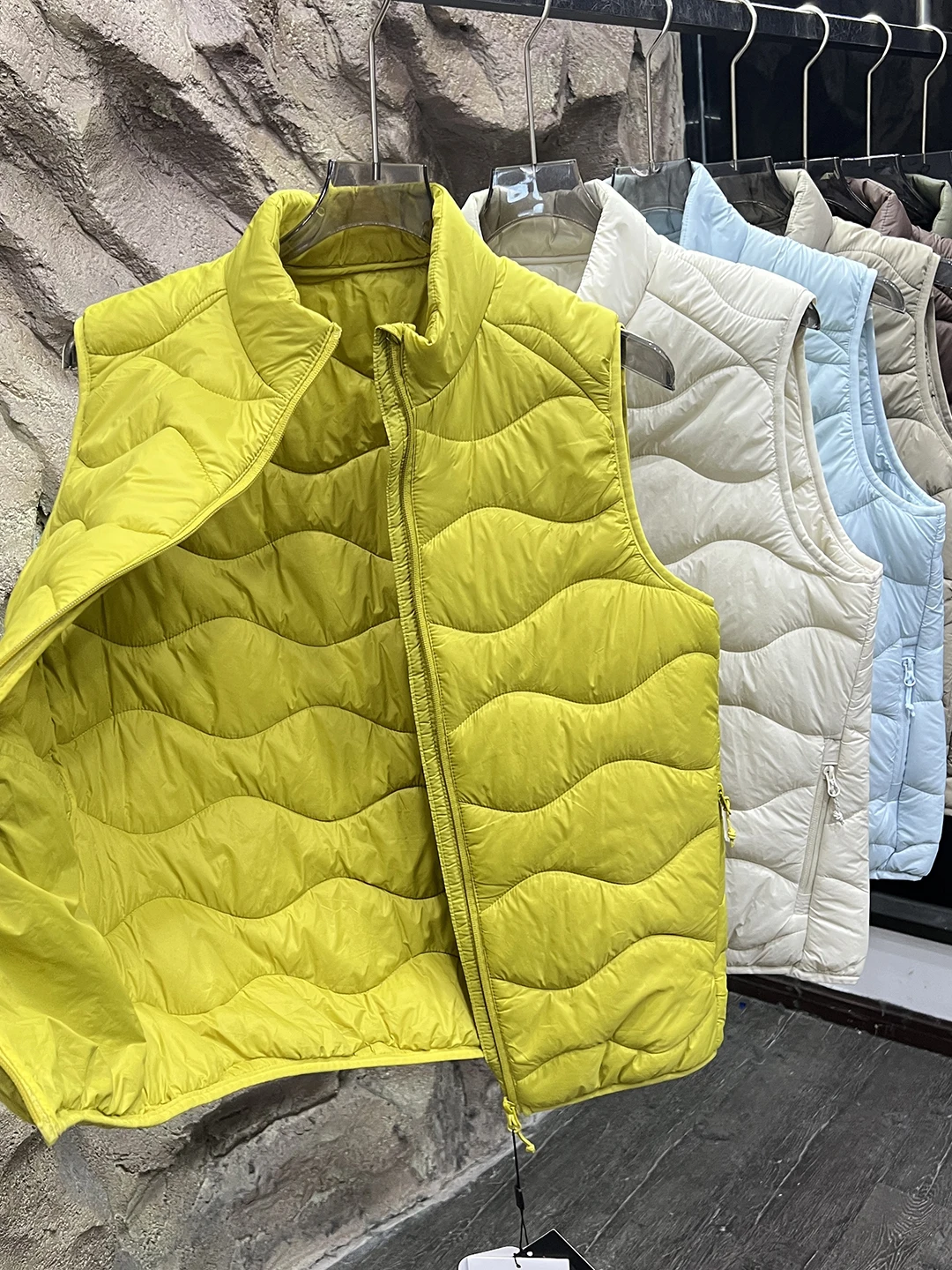 Waterdichte technologie Lichtgewicht dun katoenen opstaande kraag Warm vest voor koppels Outdoor Mountain Series Herfst Winter