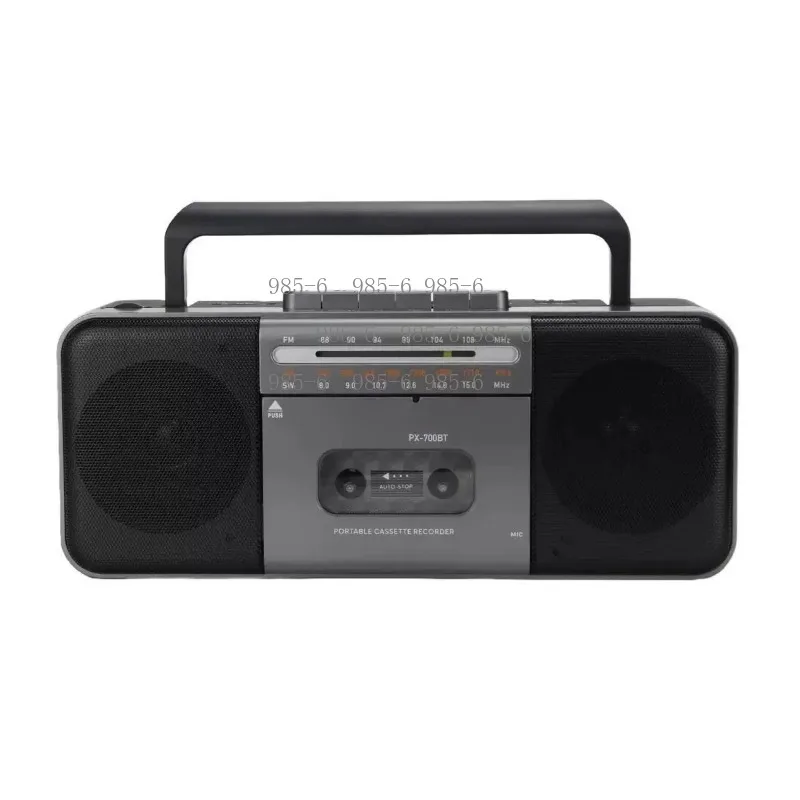 Two-channel Bluetooth Recorder, Multiband FM Radio Tape Player with Large Volume