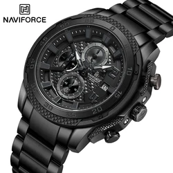 NAVIFORCE New Style Multi-Function Male Quartz Chronograph Watches 3ATM Waterproof and Shockproof Luxury Fashion Man Wristwatch