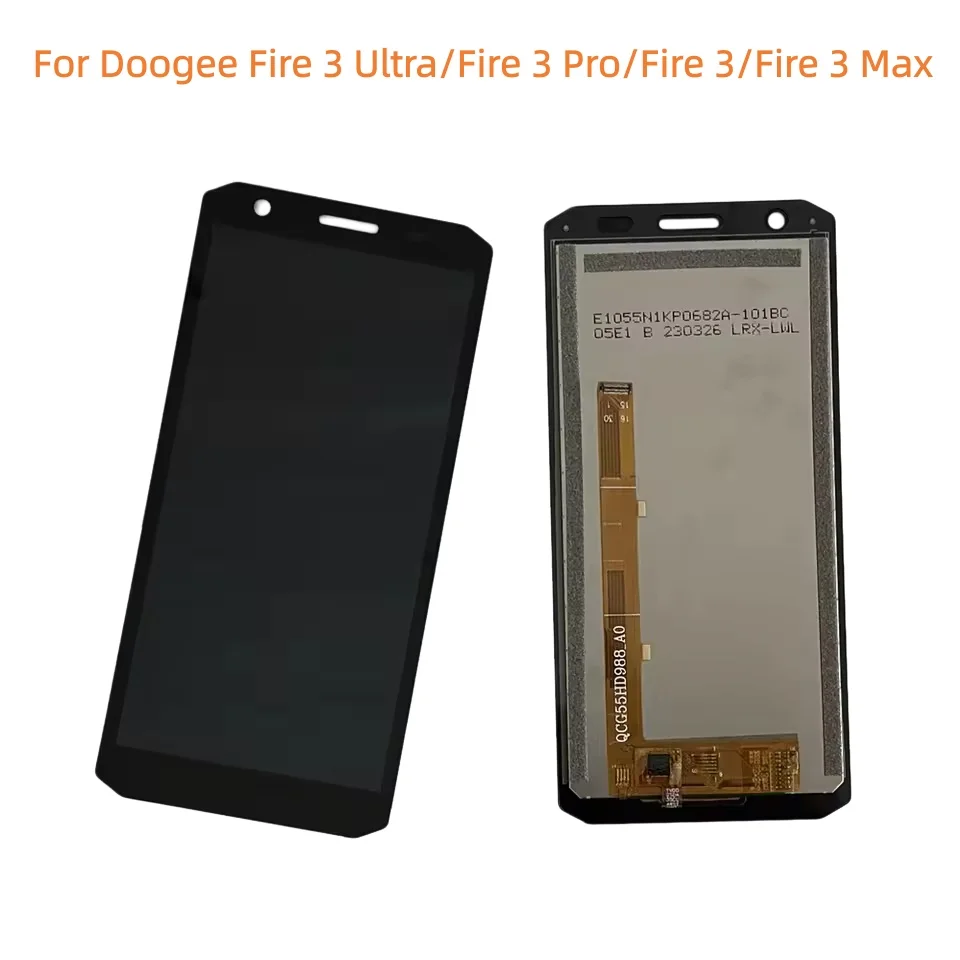 New For Doogee Fire 3 Ultra/Fire 3 Pro/Fire 3/Fire 3 Max Phone LCD Display Digitizer Assembly Touch Screen Glass Panel Parts