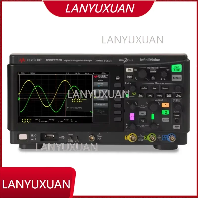 Keysight DSOX1202G 100MHz Oscilloscope with 2 Analog and Built-in Waveform Generator