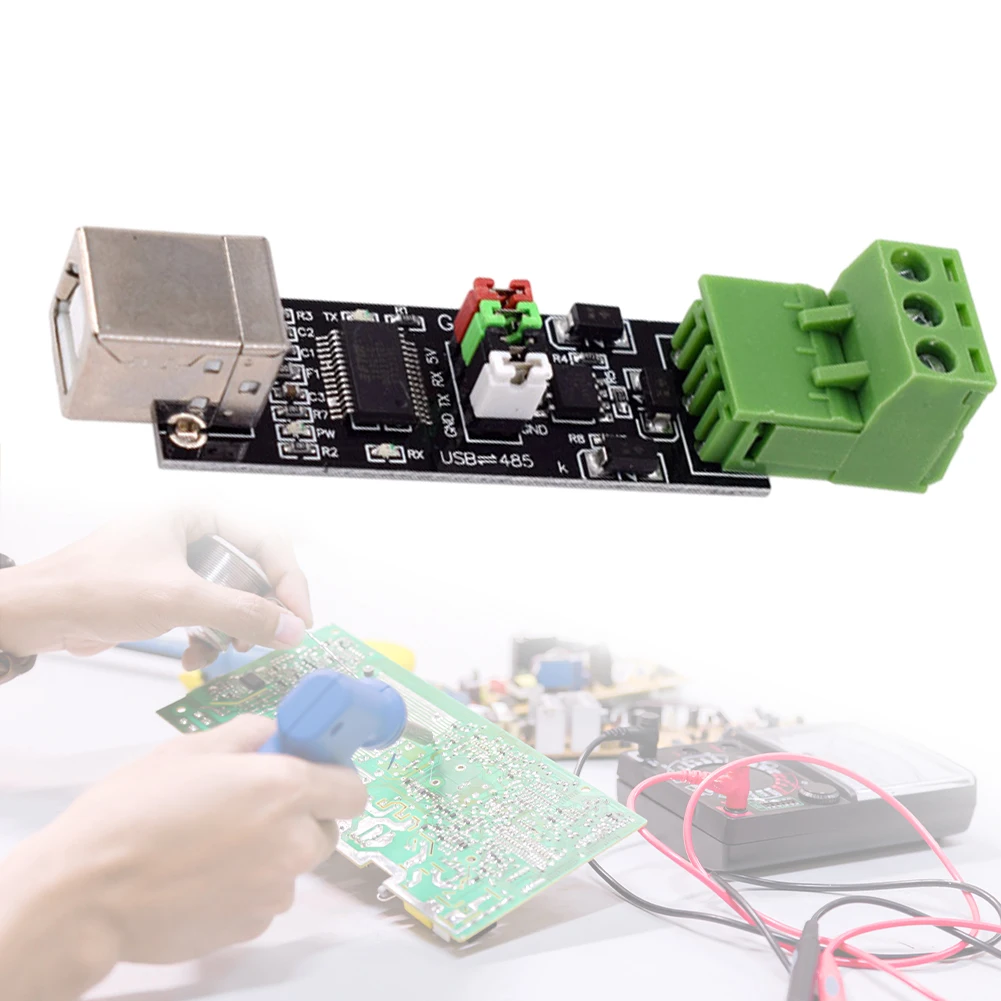 

Модуль USB-485, USB 2.0 в TTL, двойная защита, последовательный преобразователь RS485, адаптер с чипом FT232, USB2.0 в RS485 конвертер