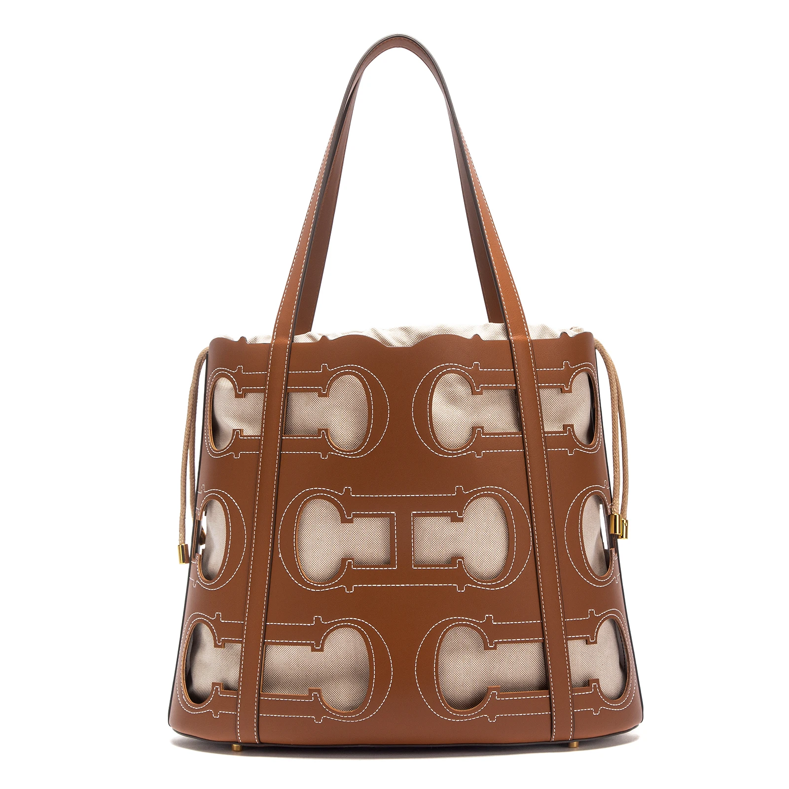 CHCH Women's Tote Bag 2026 New Hollow Handbag Drawstring Beach Leisure Vacation Bag