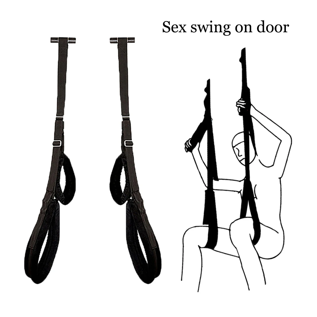 ผลิตภัณฑ์ BDSM ประตู Sex Swing Aldult Bondage เกม Swing เปิดขา Spreader สำหรับสุภาพสตรีของเล่น Fetish คู่ sex Flirting