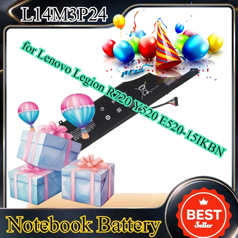 

L16M3P24 L14S3P24 Laptop Battery for Lenovo Legion R720 Y520 E520-15IKBN 11.1V Li-ion Battery