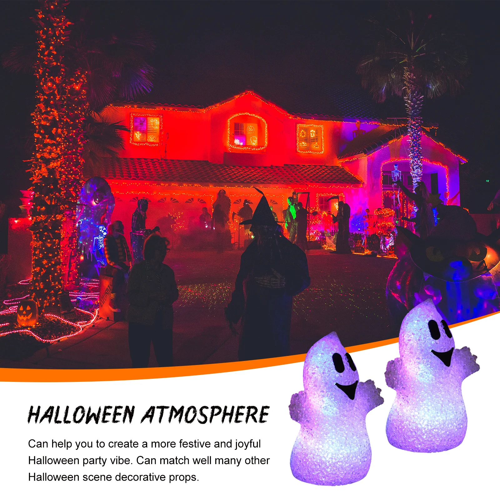 

Halloween Decorations Night Light Decorative Ghost Lamp Table Lights Child Party