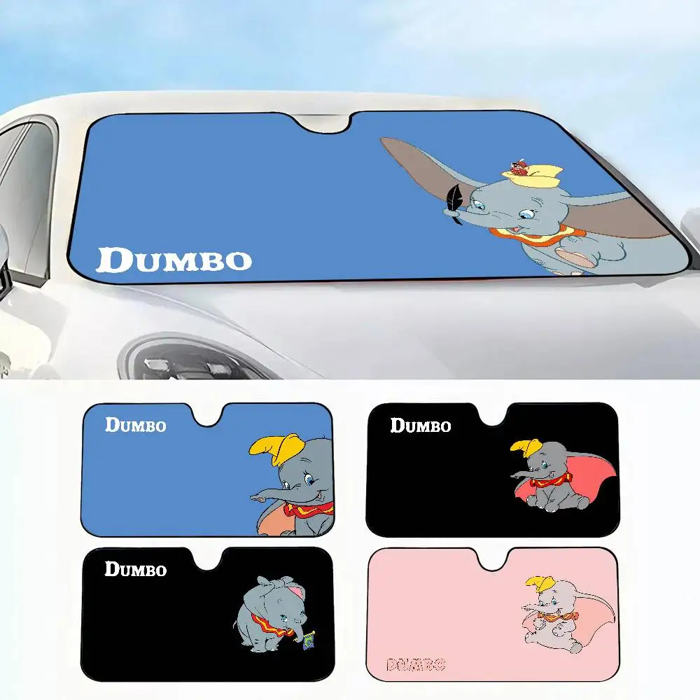 

MINISO Disney Dumbo Car SunShade Windshield Sun Shade Personalized Picture Block UV Rays Visor Protector