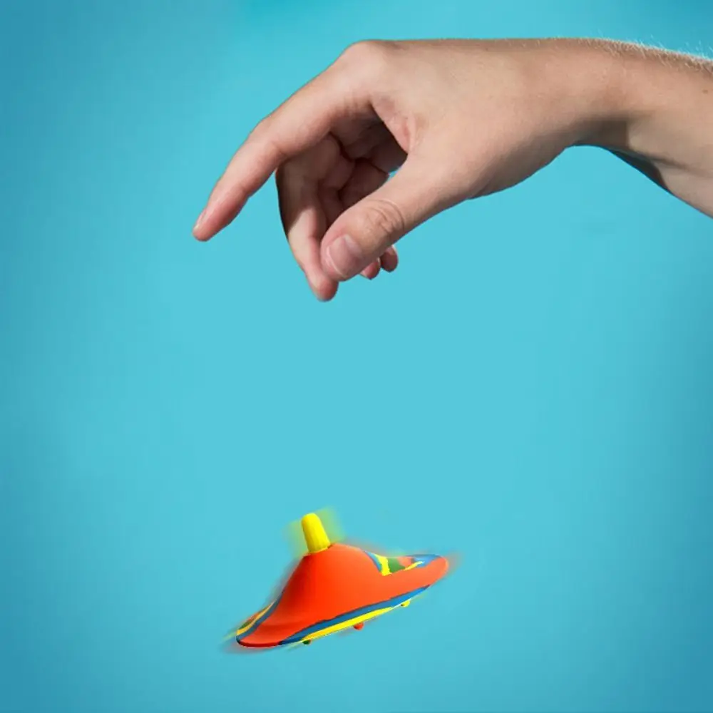 2pcs Fun Novel Anti Stress Bouncing Ball Hip Hop Pops Fingertip Top Bounce Spinner Bowl Rubber Bounce Bowl Outdoor