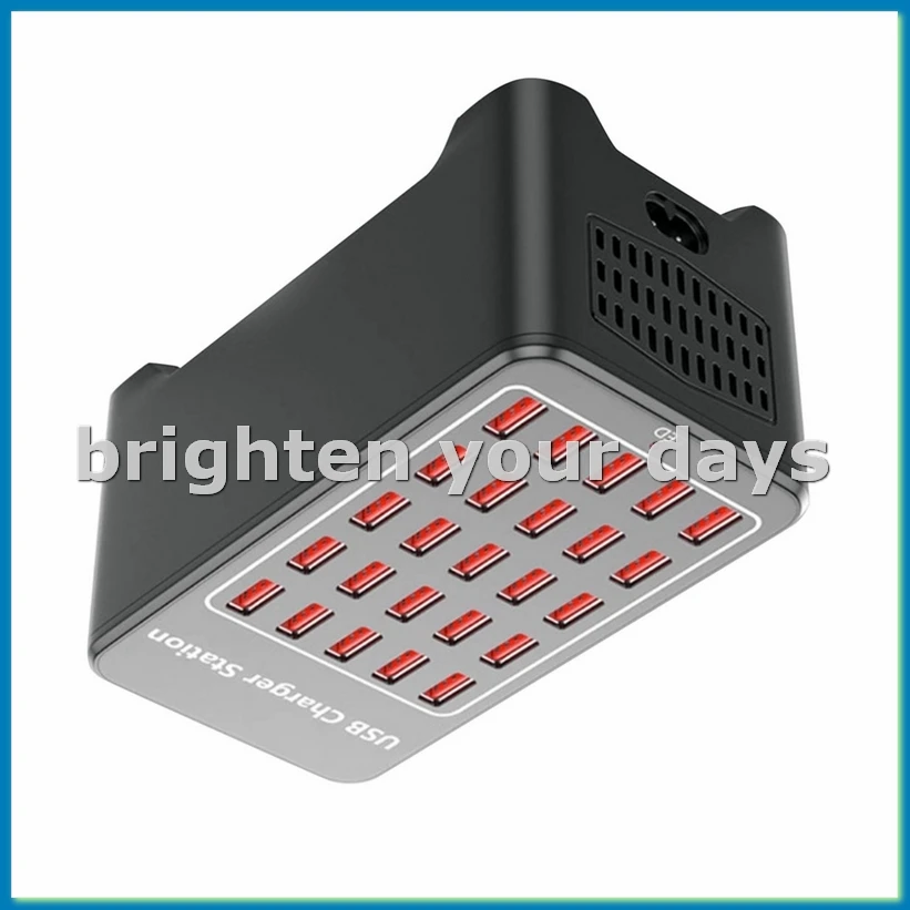 

USB-зарядное устройство, 25 портов, концентратор, 150 Вт, универсальная настенная настольная станция для быстрой зарядки, док-станция для мобильного телефона, адаптер питания, вилка стандарта США-ABFT