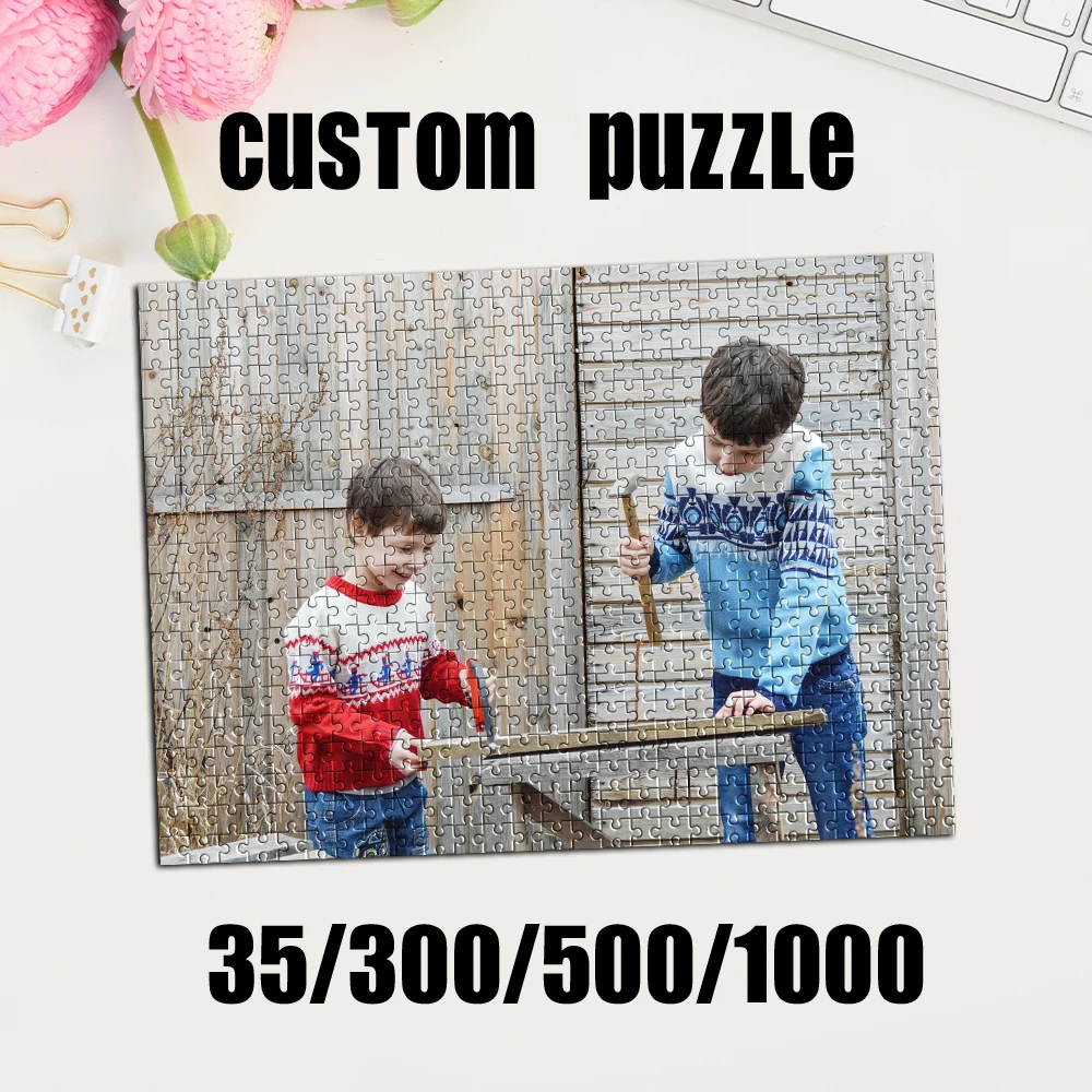 Kids No Education - 35/300/500/1000pcs Personalized Custom Photo Puzzle portrait