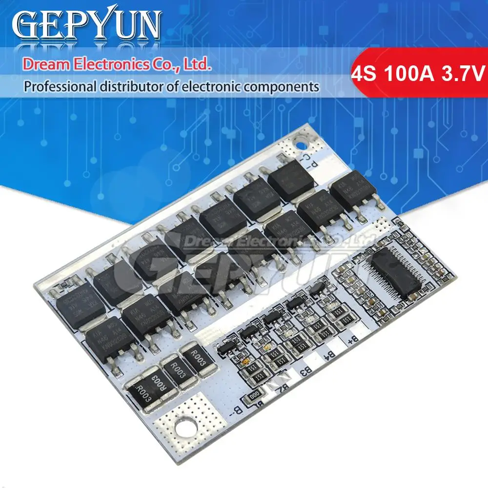 3S/4S/5S Bms 12 V 3,2 V 3,7 V 100a 18650 Li-Ion LMO Ternäre Lithium-Batterie Schutz Platine Balance Laden