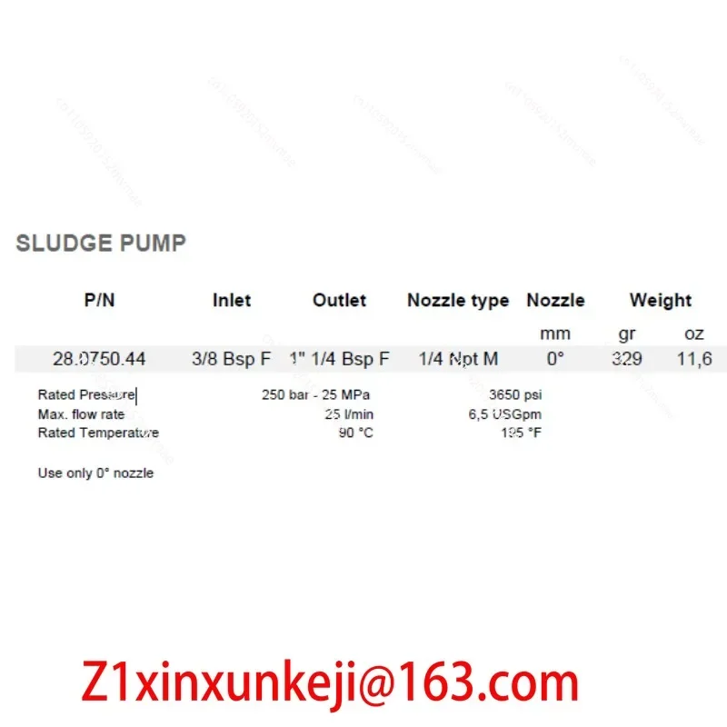 Italy PA Sludge Pump, Cleaning Machine Suction Pump, Cleaning Machine