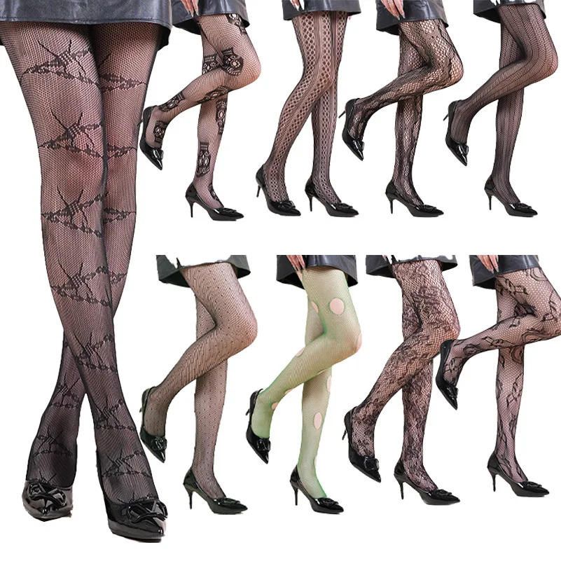 2/3/4/5 Y2K Pairs Breathable Thigh-high Socks Mesh &  Soft Lightweight Fabric Pantyhose, Hand Wash/ Dry Wash, Multicolor Options