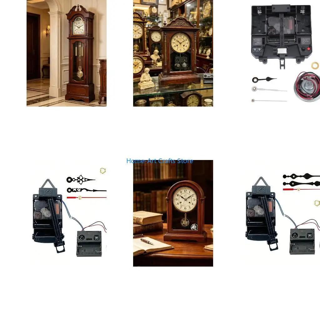 Y3NA Complete Clock Repair Kits with Hands and Music Box Pendulum Clock Movement Set