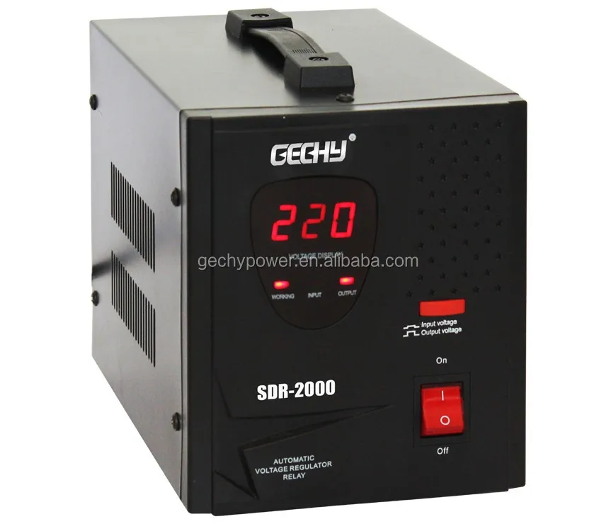 

220V AC AVR single phase relay type 2000VA automatic voltage regulator/stabilizer