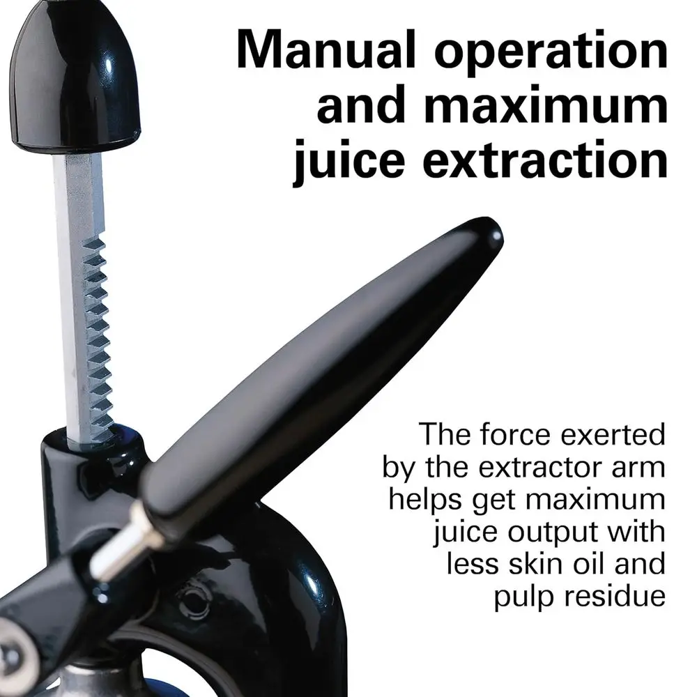 Manual Citrus Juicer, Acid-Resistant Finish, Sure Grip, Juice Lemons, Limes, Oranges, Grapefruits, NS Certified
