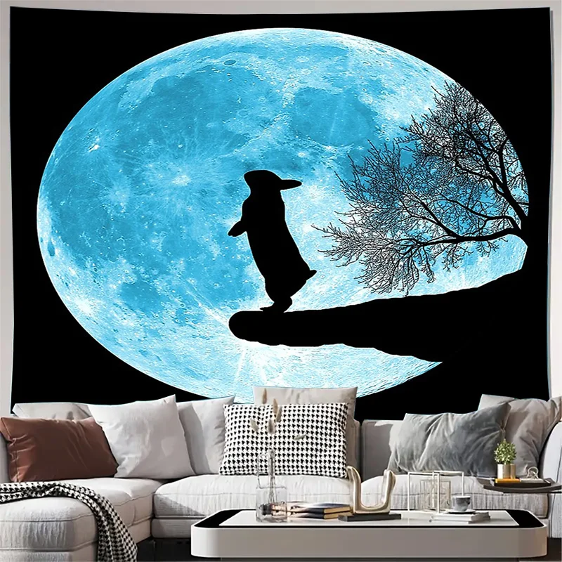 غالاكسي نسيج القمر نسيج الفضاء نسيج السماوية الجدار الشنق سديم ديكور الكون خلفية ديكور غرفة نوم ديكور غرفة النوم #1