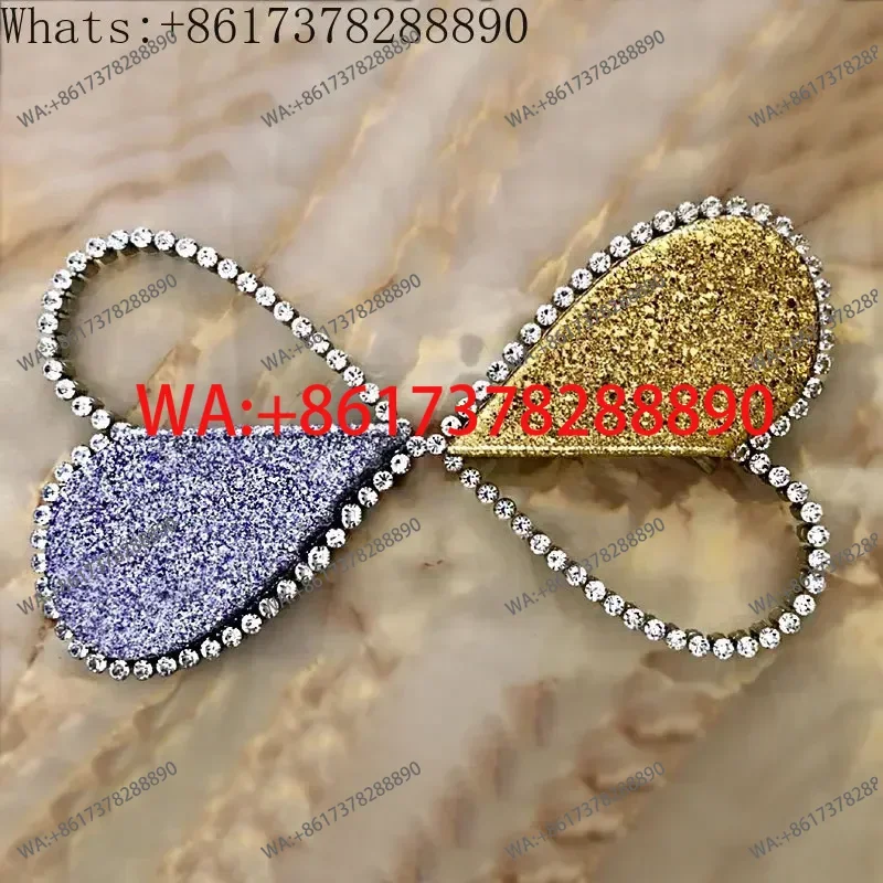 Diamond-studded evening bag clutch with a heart-shaped small 2024 new female