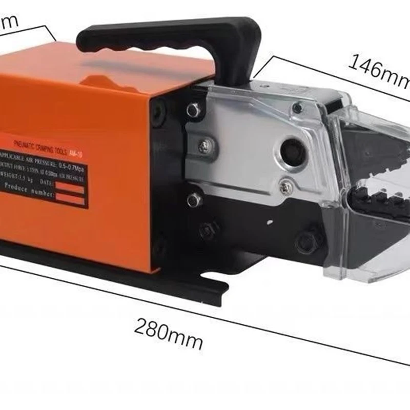 AM-10 Pneumatic Terminal Crimping Machine  Insulated Tube Terminal Crimping Tool Air Powered Wire Terminal Machine