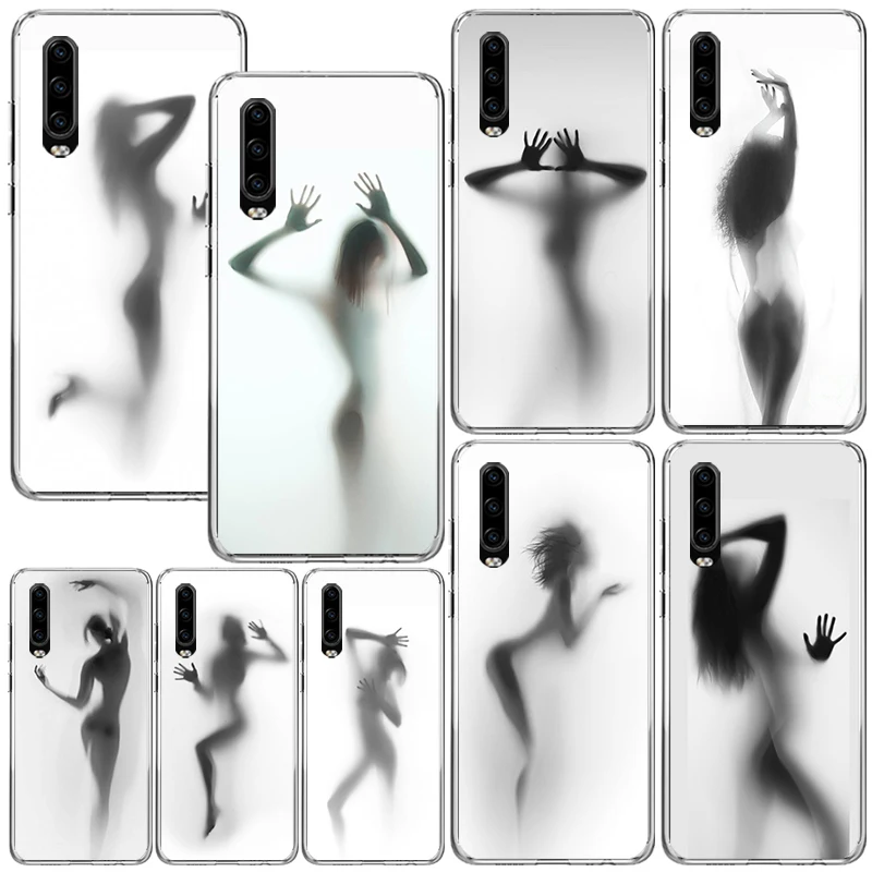 Woman Silhouettes Sexy Lady Girl Phone Case For Huawei P30 P40 P20 P10 Lite Mate 20 10 Pro Y5 Y6 Y7 Y9S P Smart Z Fundas Back Co