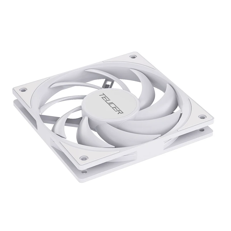 TEUCER UT-12015 PC Case Fan, 120mm ARGB FDB Bearing Thin Cooling Fan for CPU Cooler