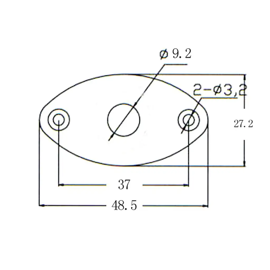 

Овальный разъем для гитары, железно-медная пластина для входного/выходного жак-гнезда, аксессуар для электробаса, для настройки инструмента