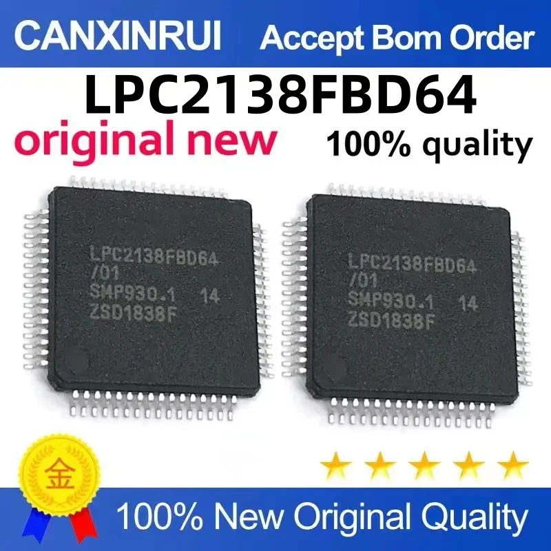 

Brand new imported LPC2138 LPC2138FBD64 LQFP64 microcontroller chip